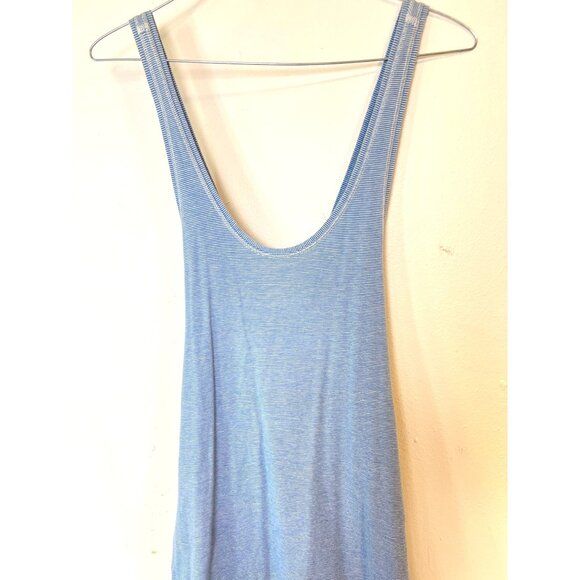 Lululemon Heatwave Maxi Dress Wee Stripe White Porcelain Blue Size 6 - Picture 7 of 7